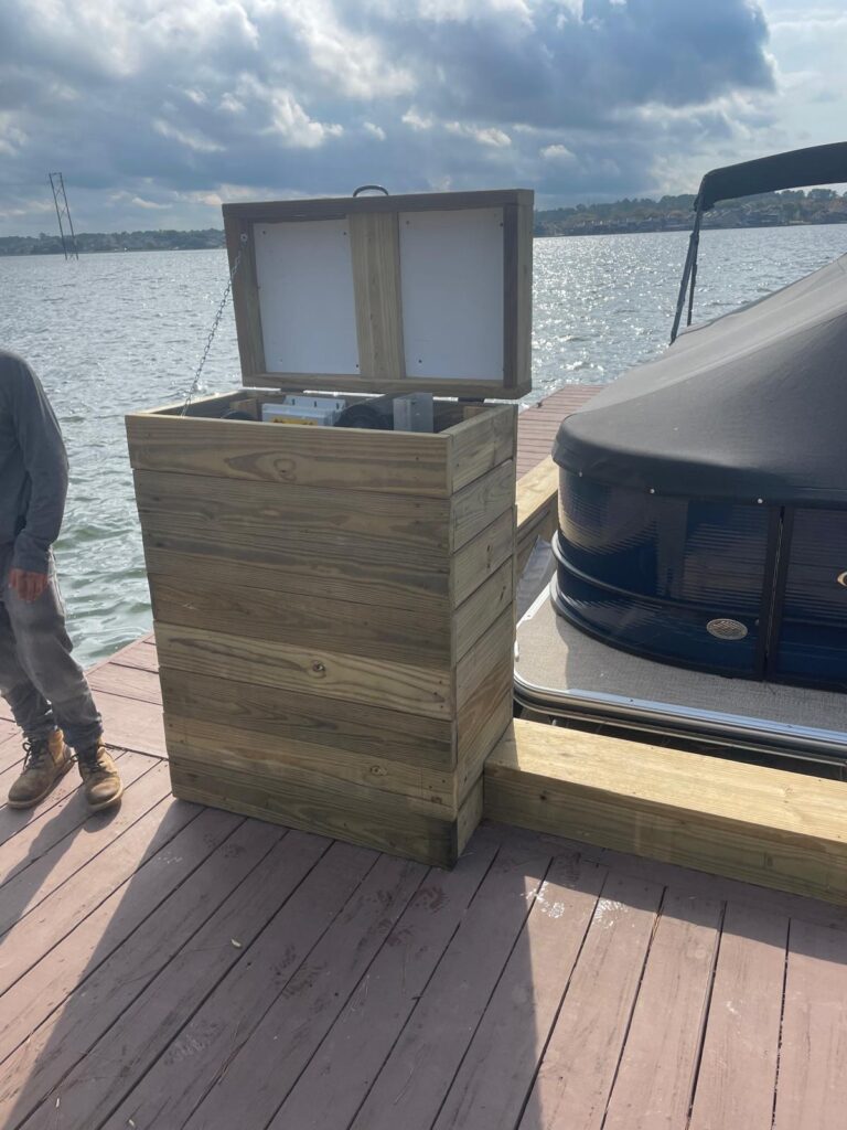 Boat Lift Motor Control Box Dock Installation