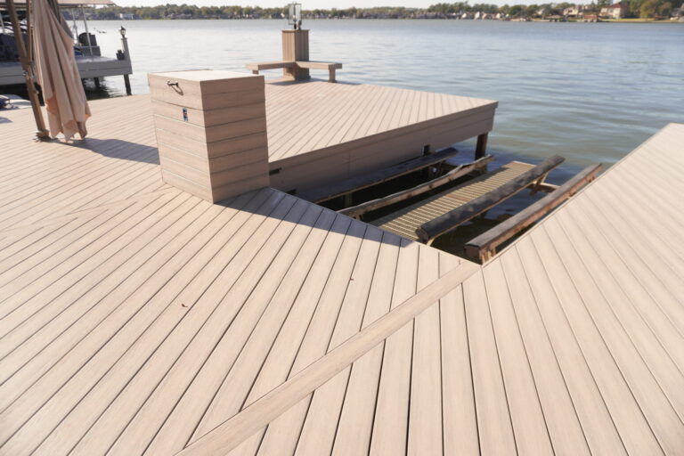 Composite Dock Boat Lift Well Storage Box