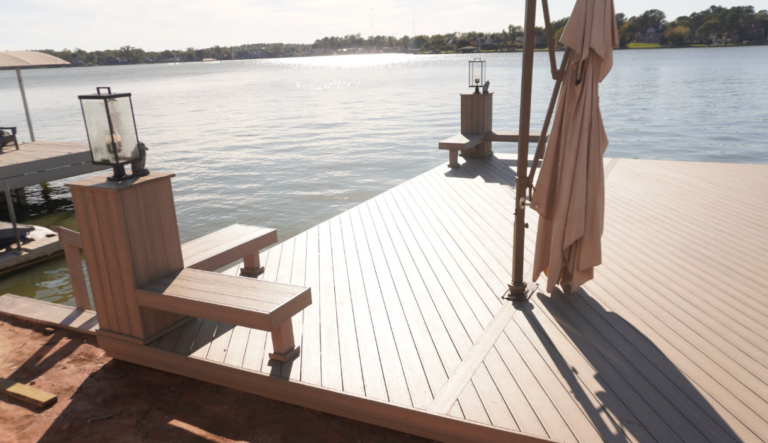 Composite Dock Outdoor Furniture Lifestyle Lake Conroe