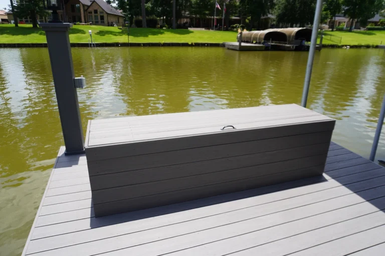 Composite Dock Storage Bench Box Lake