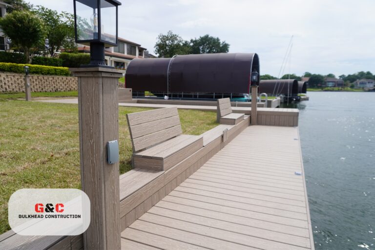 Composite Dock Walkway Bench Seating Barrel Arch Covers