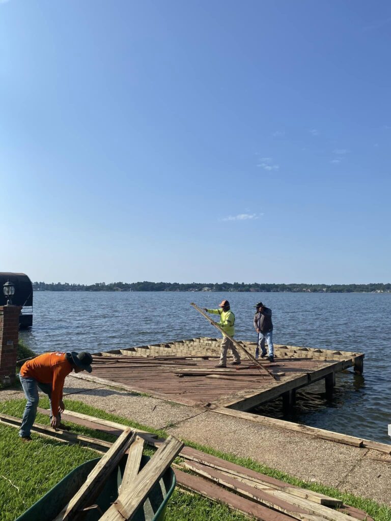 Old Dock Demolition Removal Lake Conroe