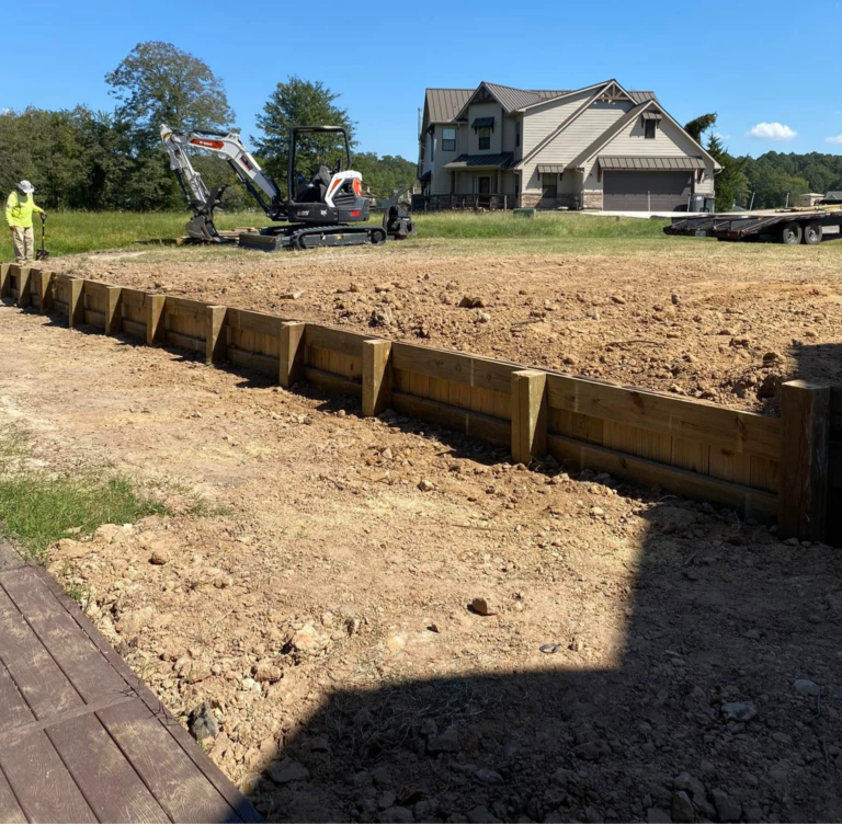 Wood Retaining Wall Framing Residential Construction