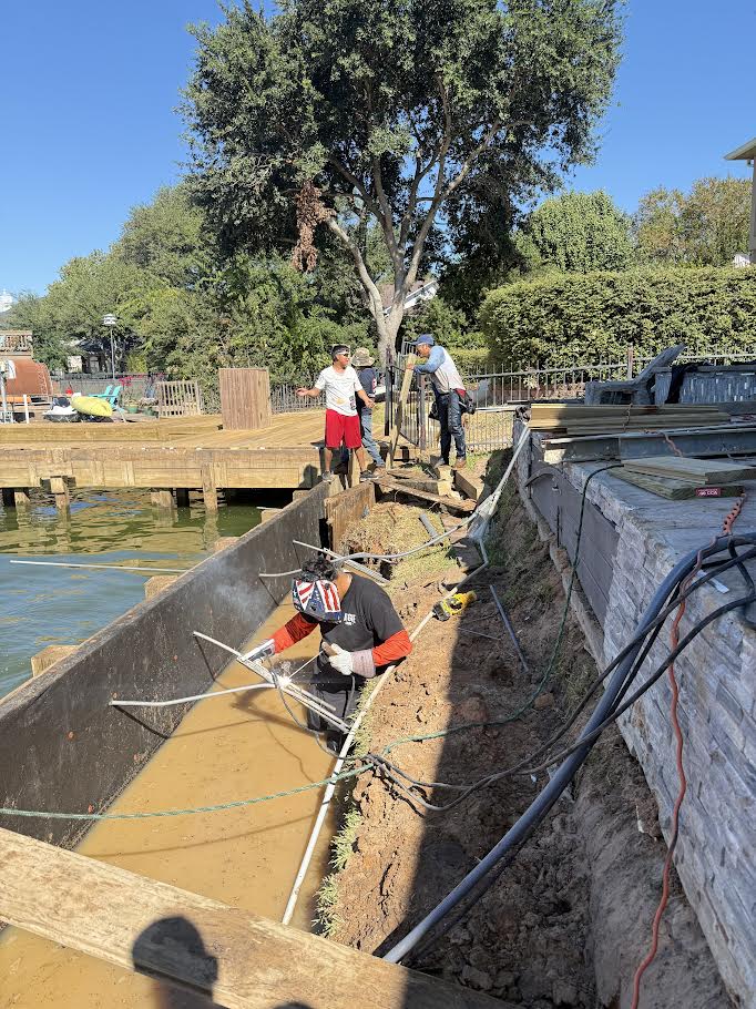Bulkhead Replacement Crew Excavation Trench