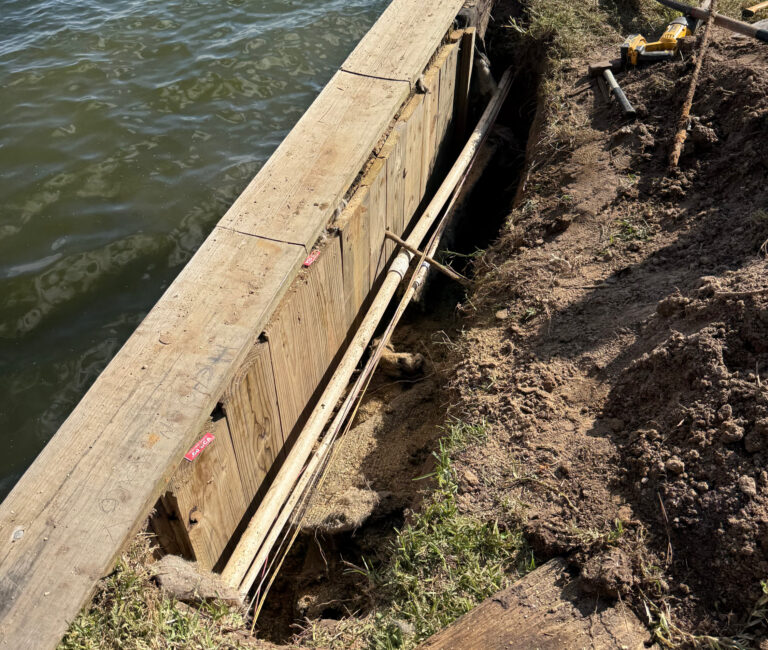 Failed Wood Bulkhead Tieback Replacement Repair