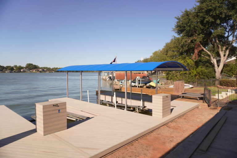 New Composite Dock Covered Slip Lake Conroe